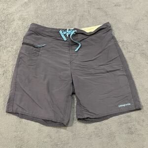 Patagonia Wavefarer Dark Gray Drawstring Tie Swimwear Boardshorts Men’s Size 33